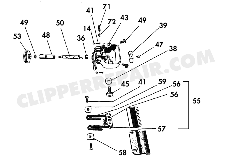 Aesculap GT272 Clipper diagram #2