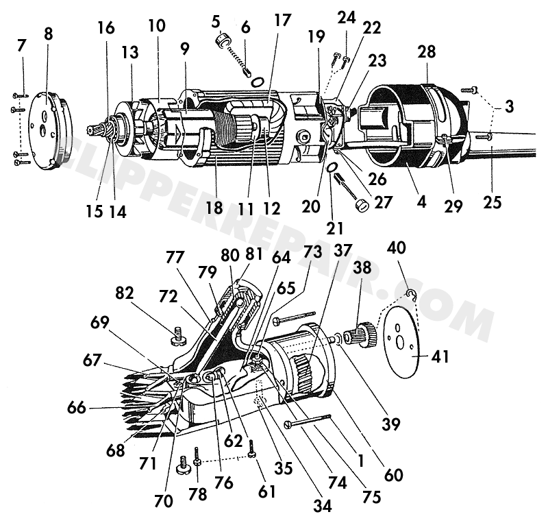 Aesculap GT82 Shear diagram #1