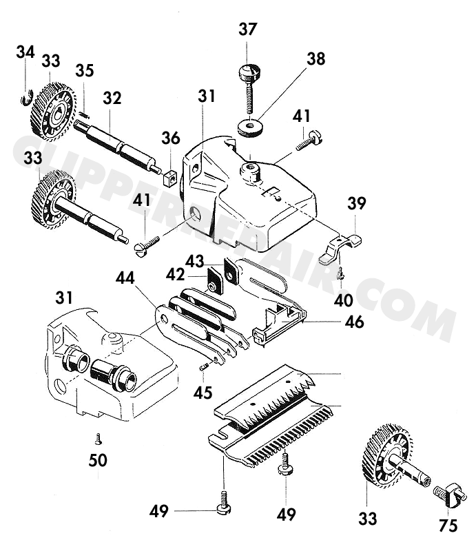 Aesculap GT374 Clipper diagram (large) #3