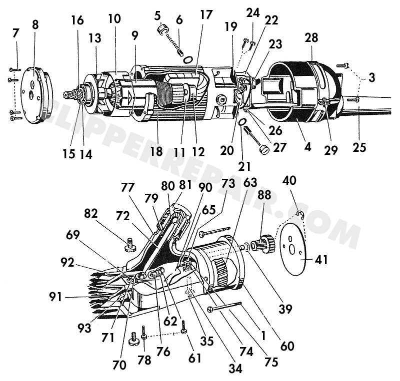 Aesculap GT92 Shear diagram (large) #1