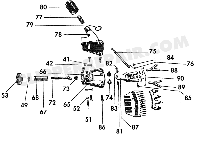 Aesculap GT292 Shear diagram #2