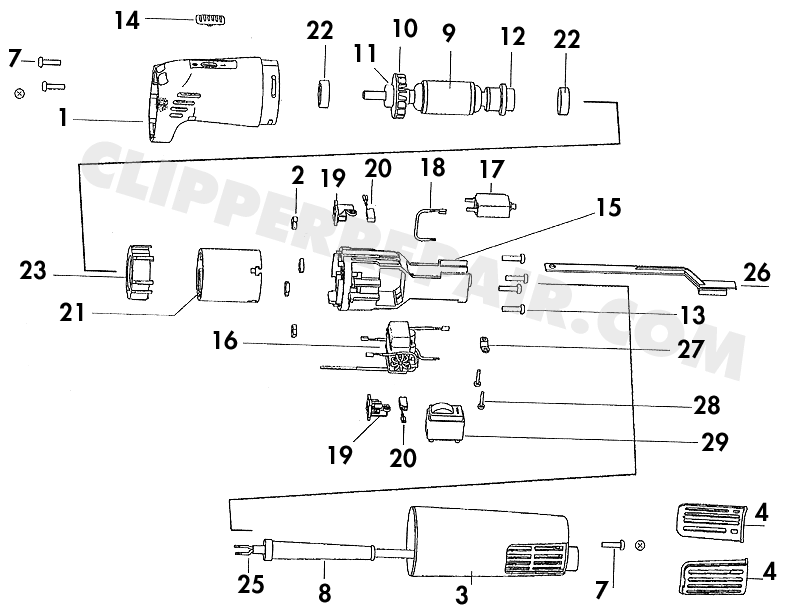 Aesculap GT394 Shear diagram #1