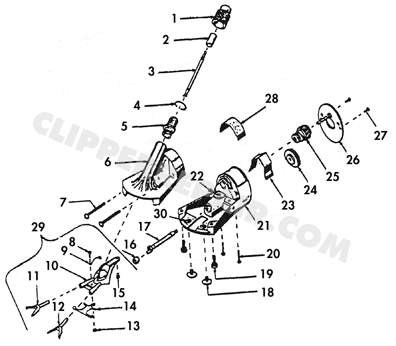 Oster EW310 (Smooth Housing) diagram (large) #1