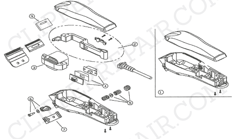 Andis (MA-1) Clipper diagram #1