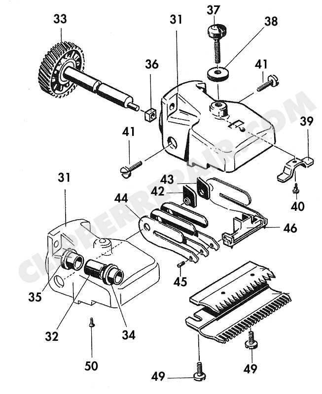 Aesculap GT 474 Clipper diagram (large) #2