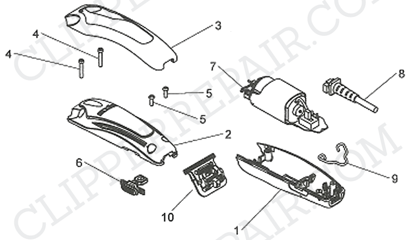 Andis (RT-1) Satin Chrome SuperLiner diagram #1