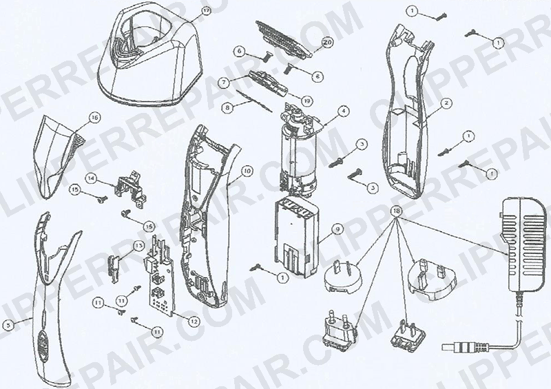 andis supra zr replacement parts